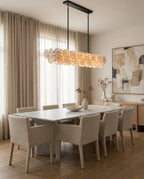 Celavora Alabaster Disc Linear Chandelier, product view 11