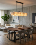 Celavora Alabaster Disc Linear Chandelier, product view 12