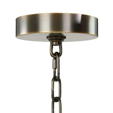 Churippu Branch Magnolia & Tulip Glass Bronze Vertical Twenty-One Light Chandelier by Bling Lighting Studio