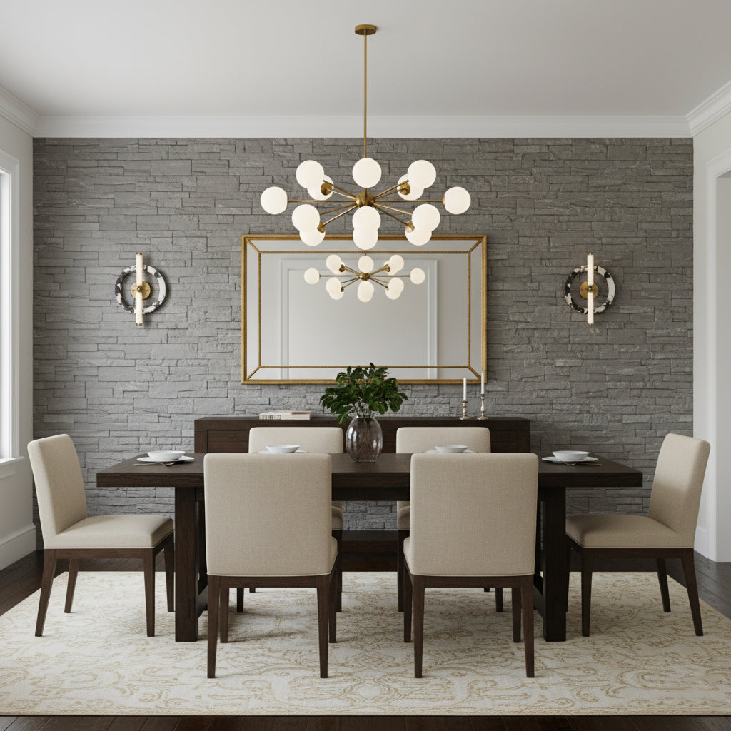 Circular Marble Ring LED Wall Sconce, product view 14