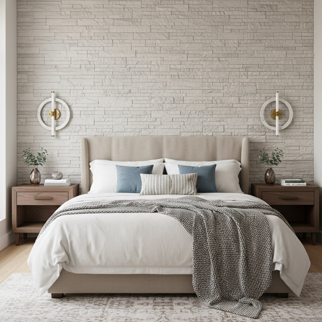 Circular Marble Ring LED Wall Sconce, product view 18