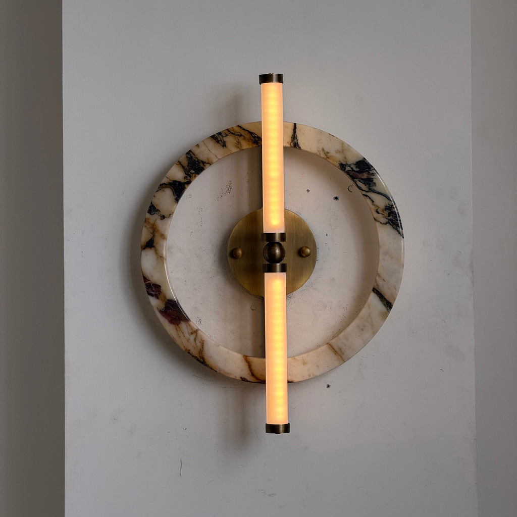 Circular Marble Ring LED Wall Sconce, product view 23