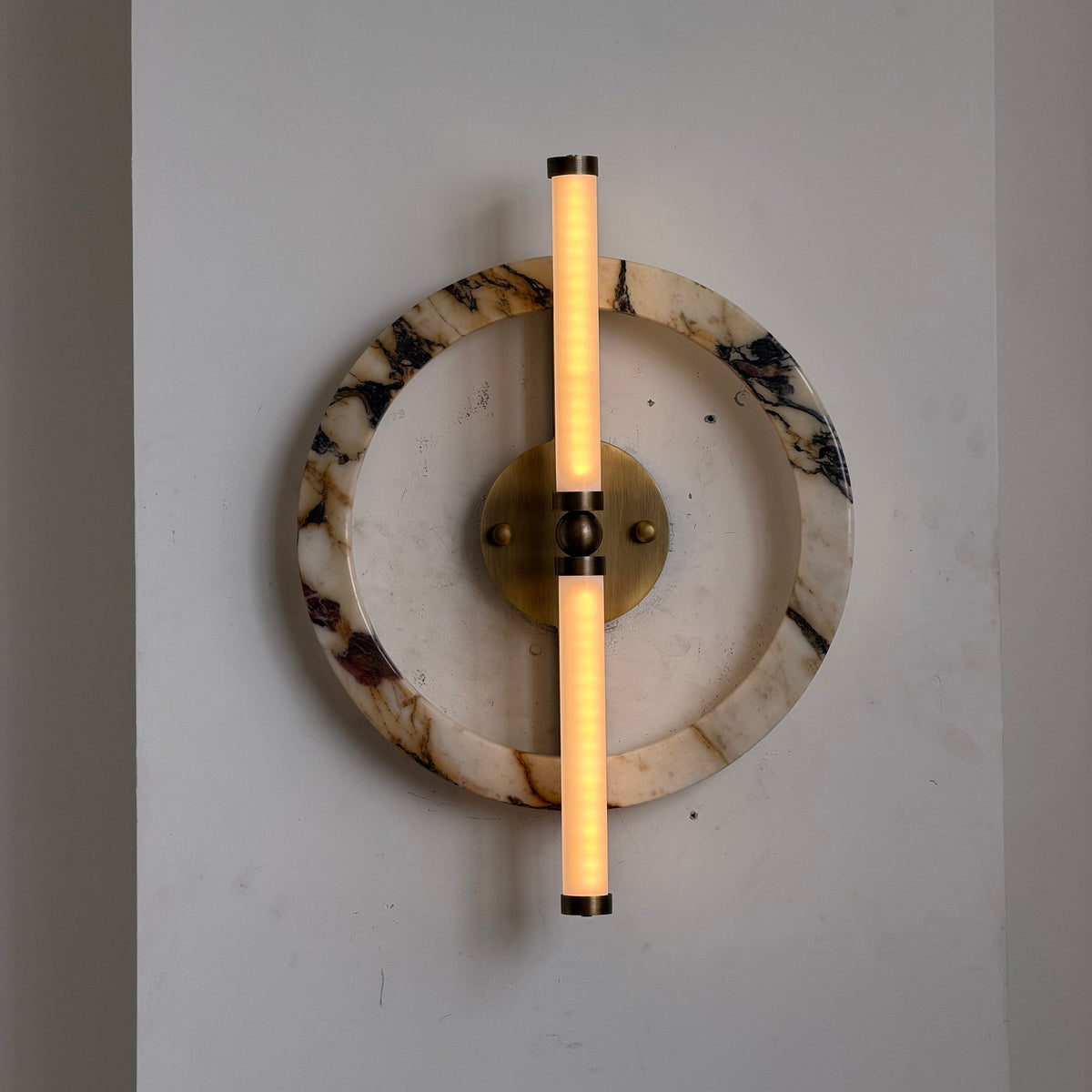 Circular Marble Ring LED Wall Sconce, product view 23