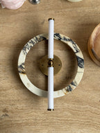 Circular Marble Ring LED Wall Sconce, product view 25