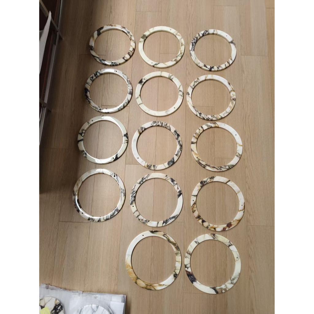 Circular Marble Ring LED Wall Sconce, product view 26