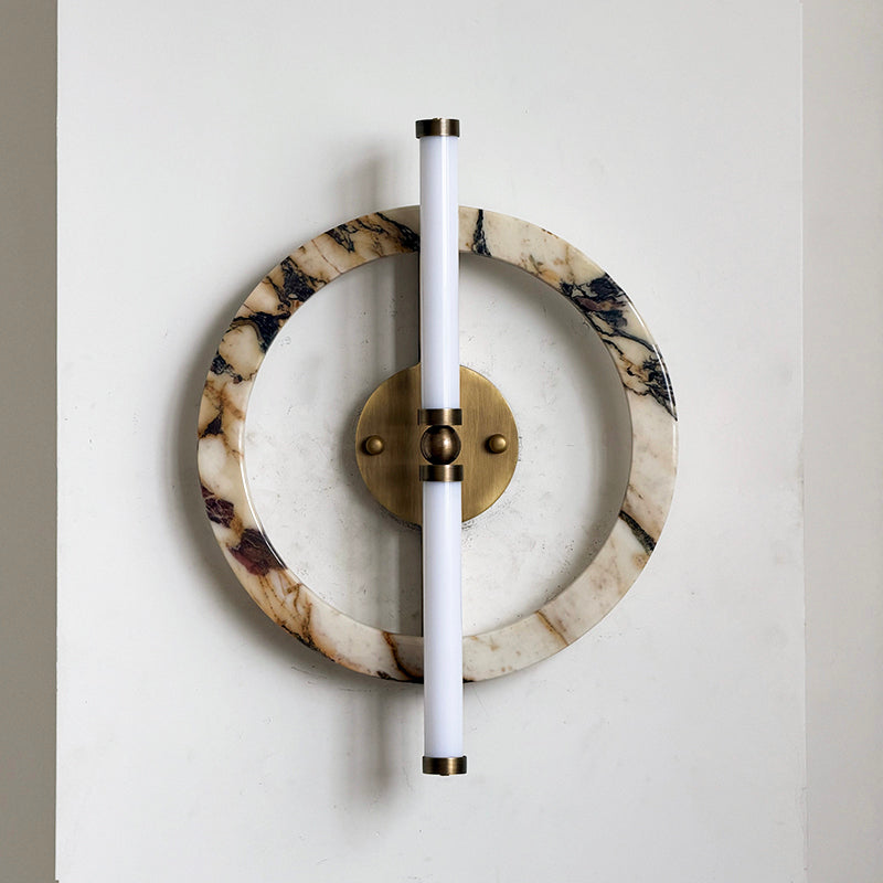 Circular Marble Ring LED Wall Sconce, product view 28
