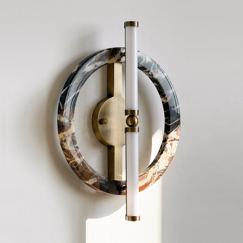 Circular Marble Ring LED Wall Sconce, product view 29