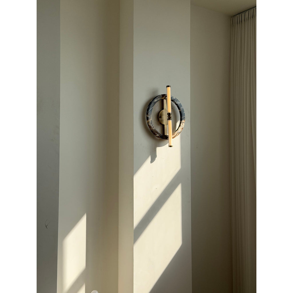 Circular Marble Ring LED Wall Sconce, product view 30