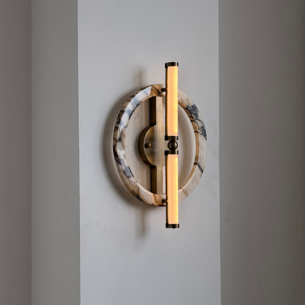 Circular Marble Ring LED Wall Sconce, product view 31