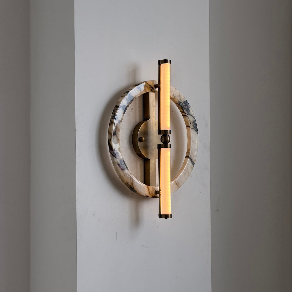 Circular Marble Ring LED Wall Sconce, product view 31