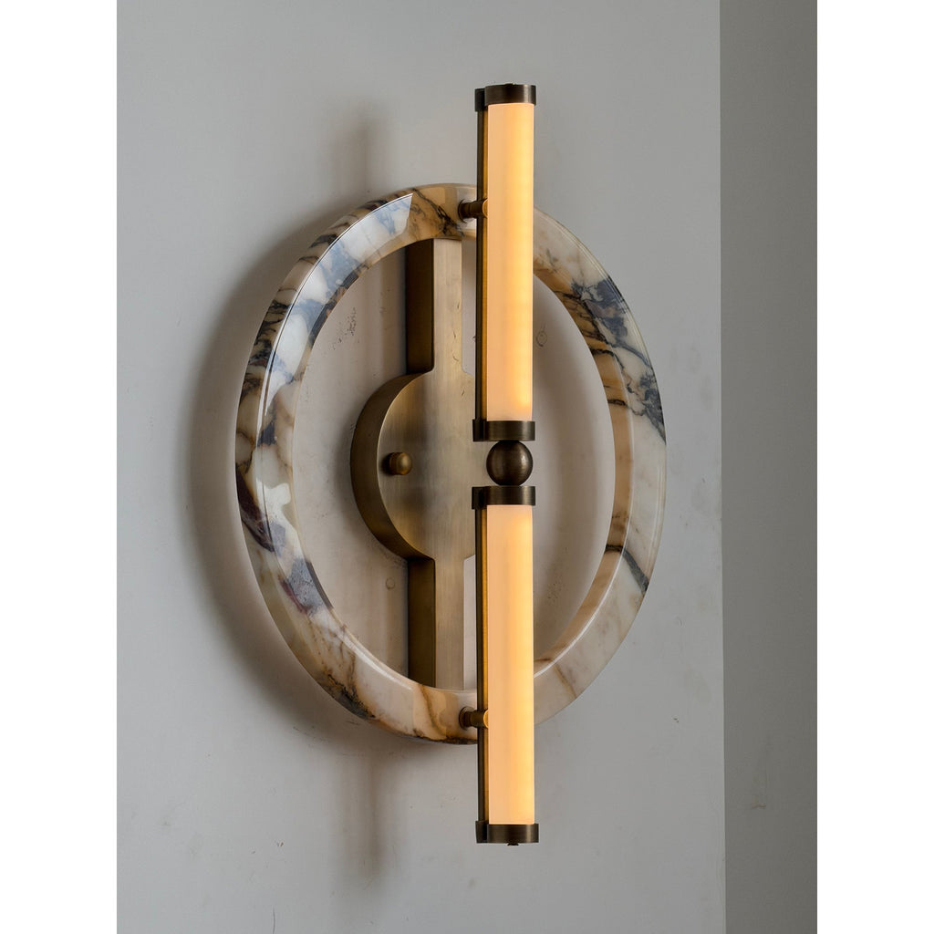 Circular Marble Ring LED Wall Sconce, product view 32