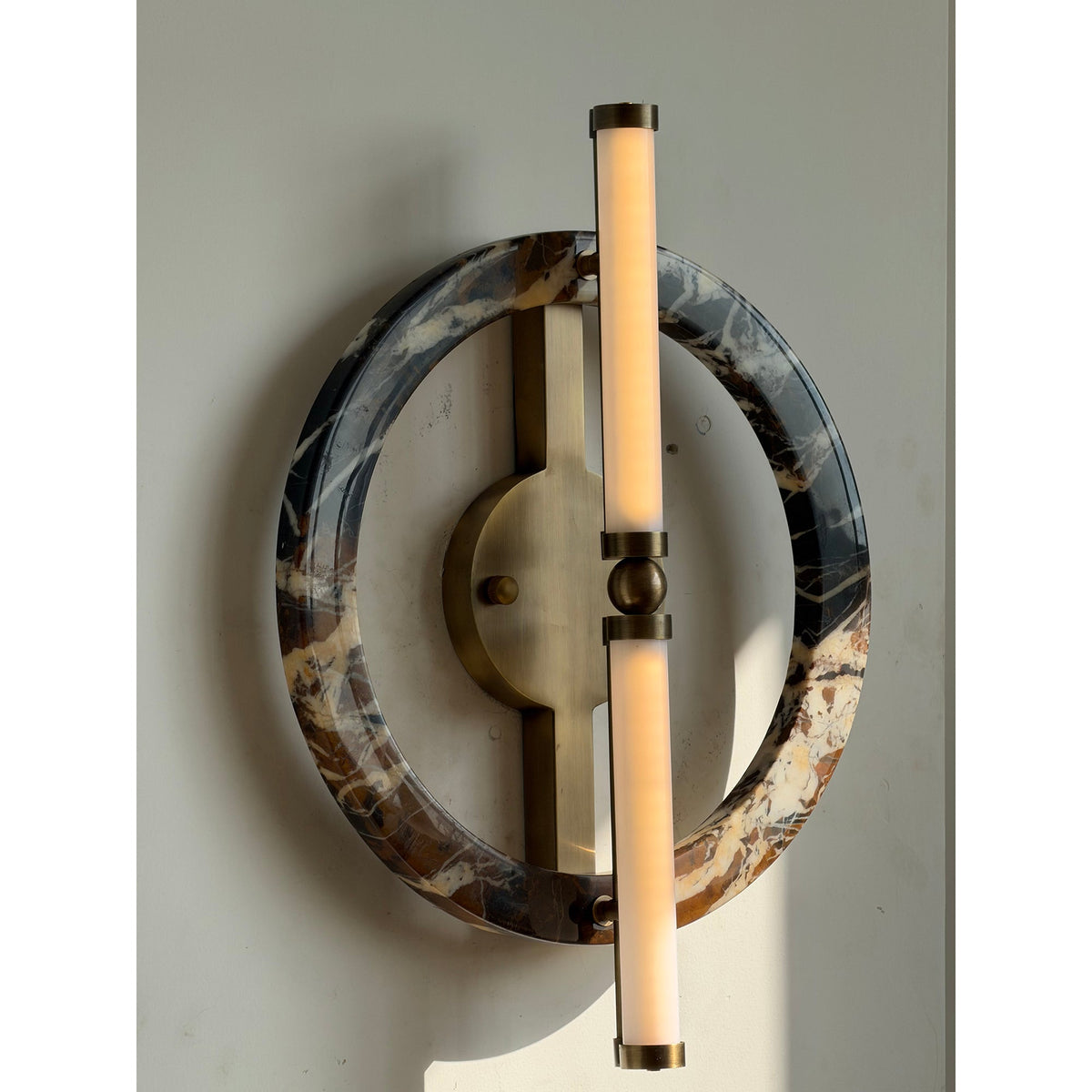 Circular Marble Ring LED Wall Sconce, product view 33
