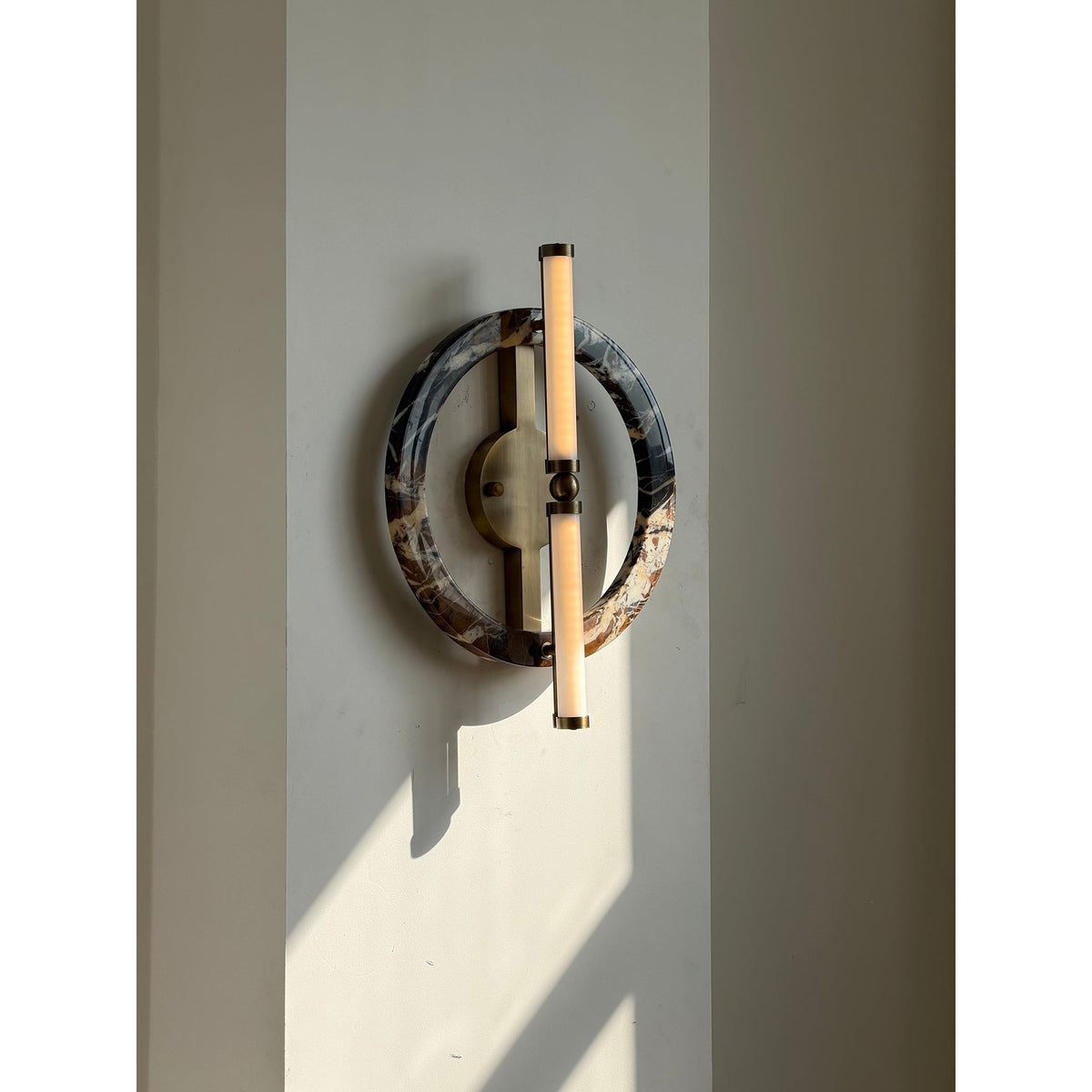 Circular Marble Ring LED Wall Sconce, product view 34