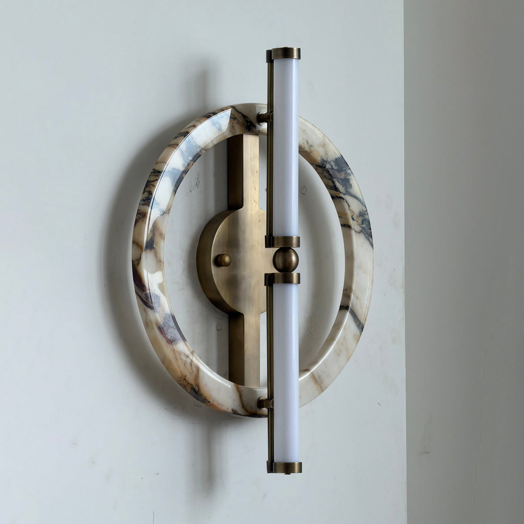 Circular Marble Ring LED Wall Sconce, product view 35