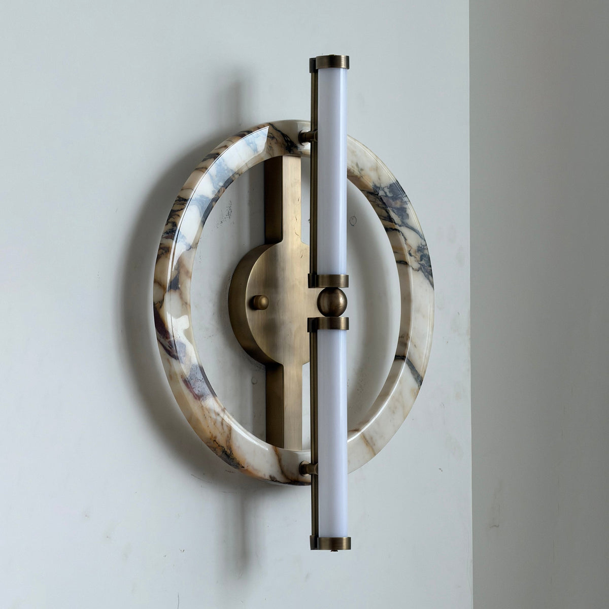 Circular Marble Ring LED Wall Sconce, product view 35