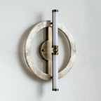 Circular Marble Ring LED Wall Sconce, product view 45