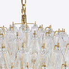 Clear Sorrento Chandelier 28"