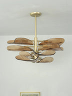 Cloud-Shaped Layered Amber Chandelier product image