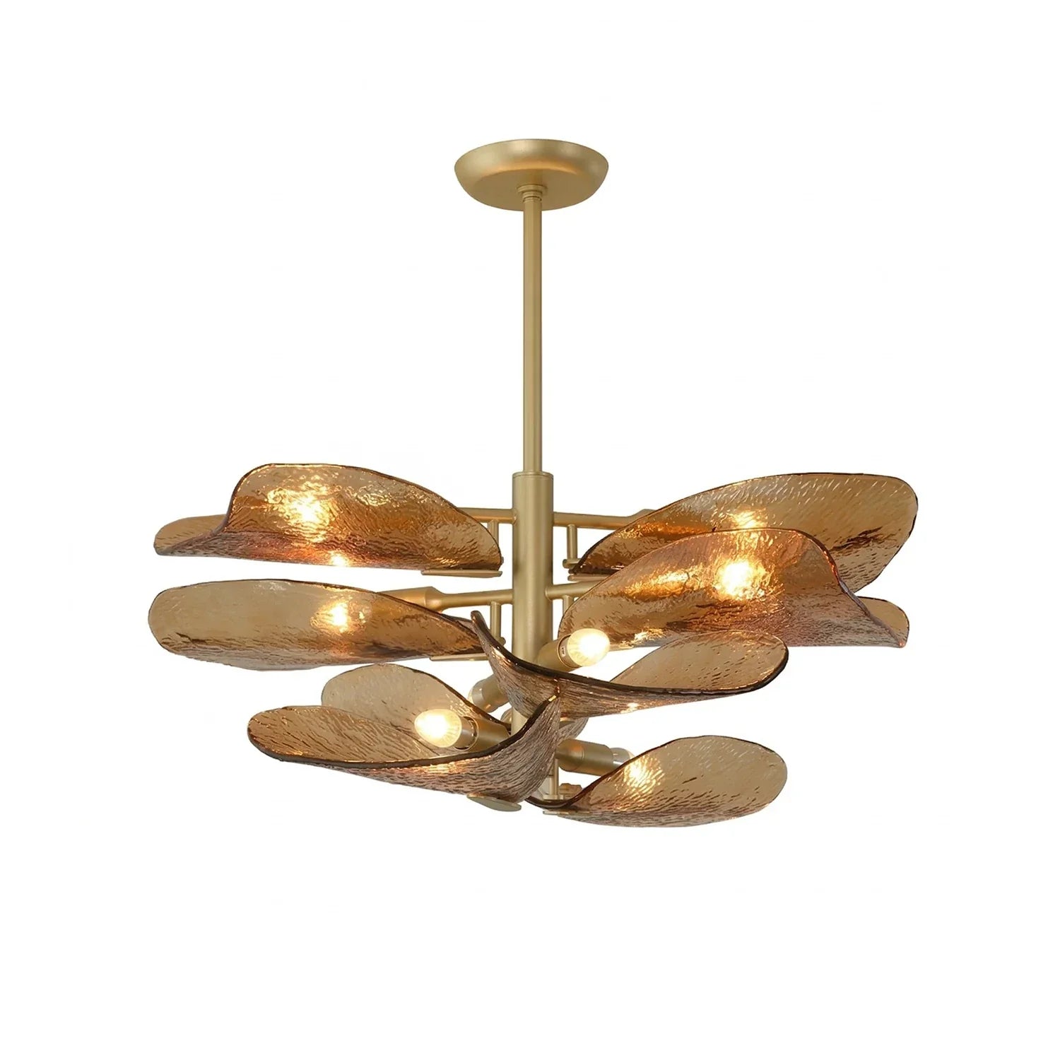 Cloud-Shaped Layered Amber Chandelier product image