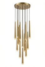 Contemporary Chandelier for High Ceiling Living Room & Foyer cascade cone pendant product view