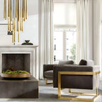 Contemporary Chandelier for High Ceiling Living Room & Foyer installed in a staircase high ceiling space