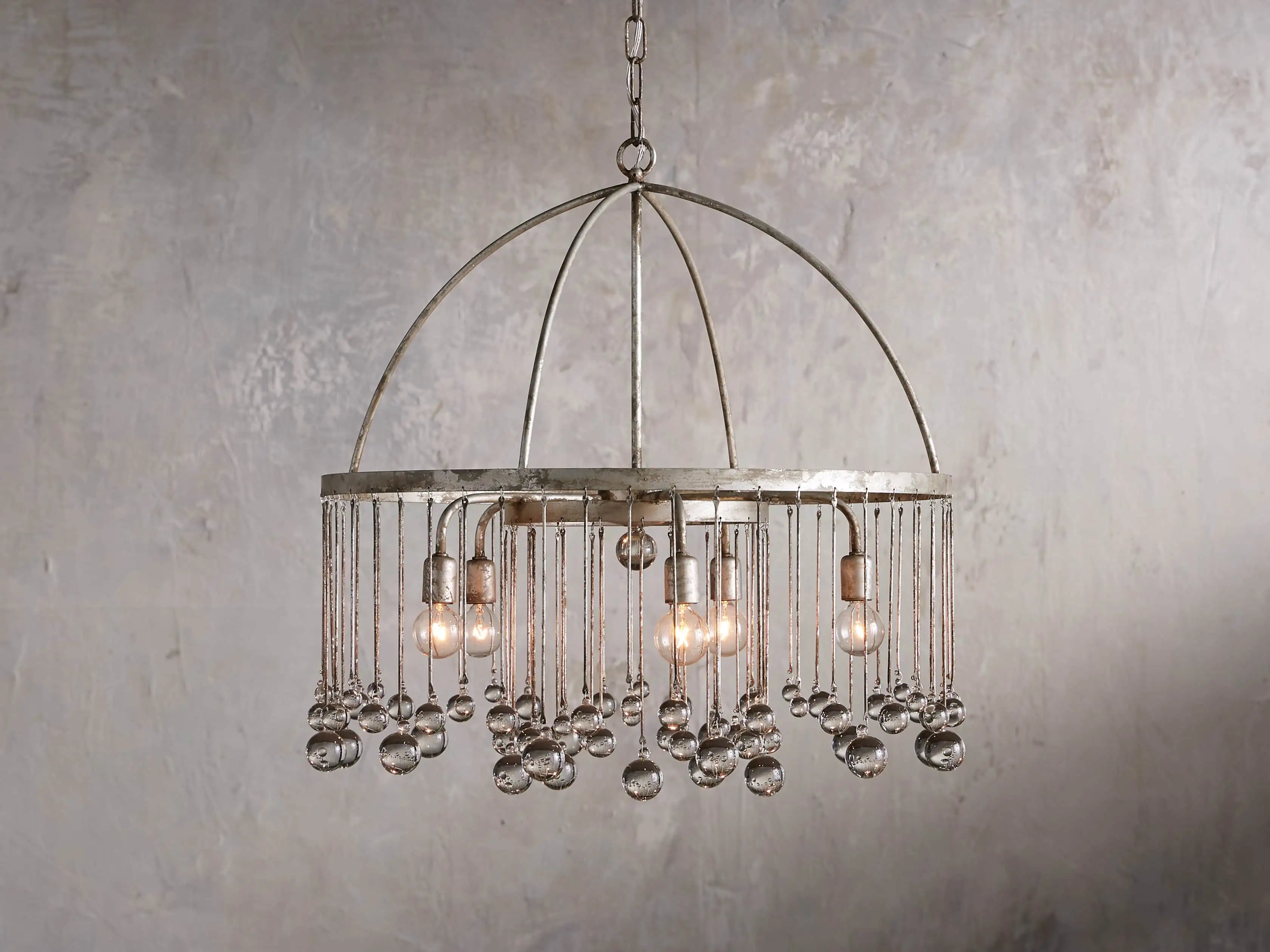 Contemporary Aubrey Crystal Ball Round Chandelier 5 Light / 8 Light product image