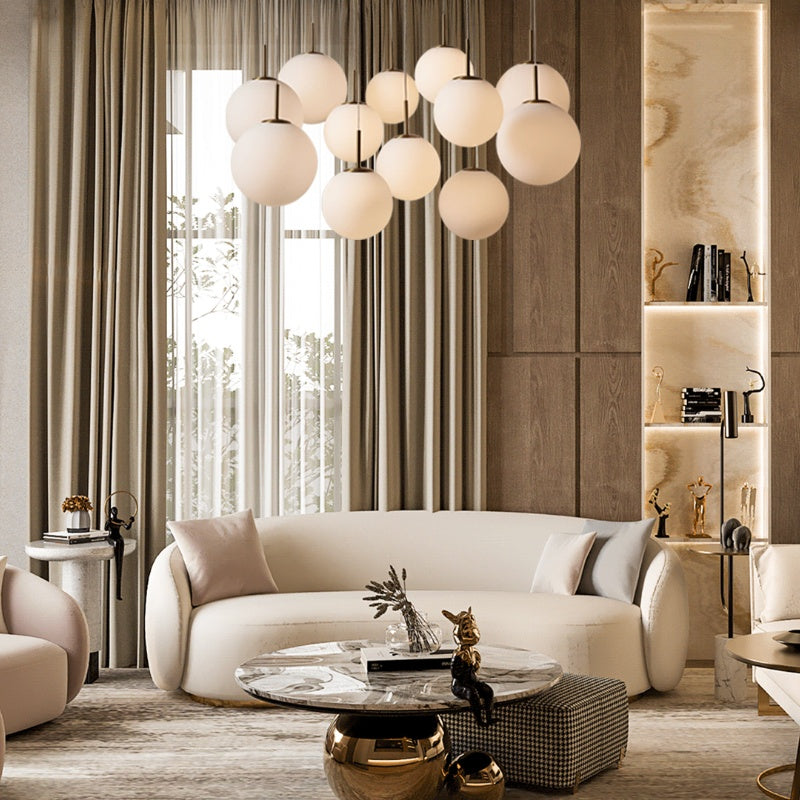 Contemporary Casen Glass Round Chandelier 20"28"34"43" product image