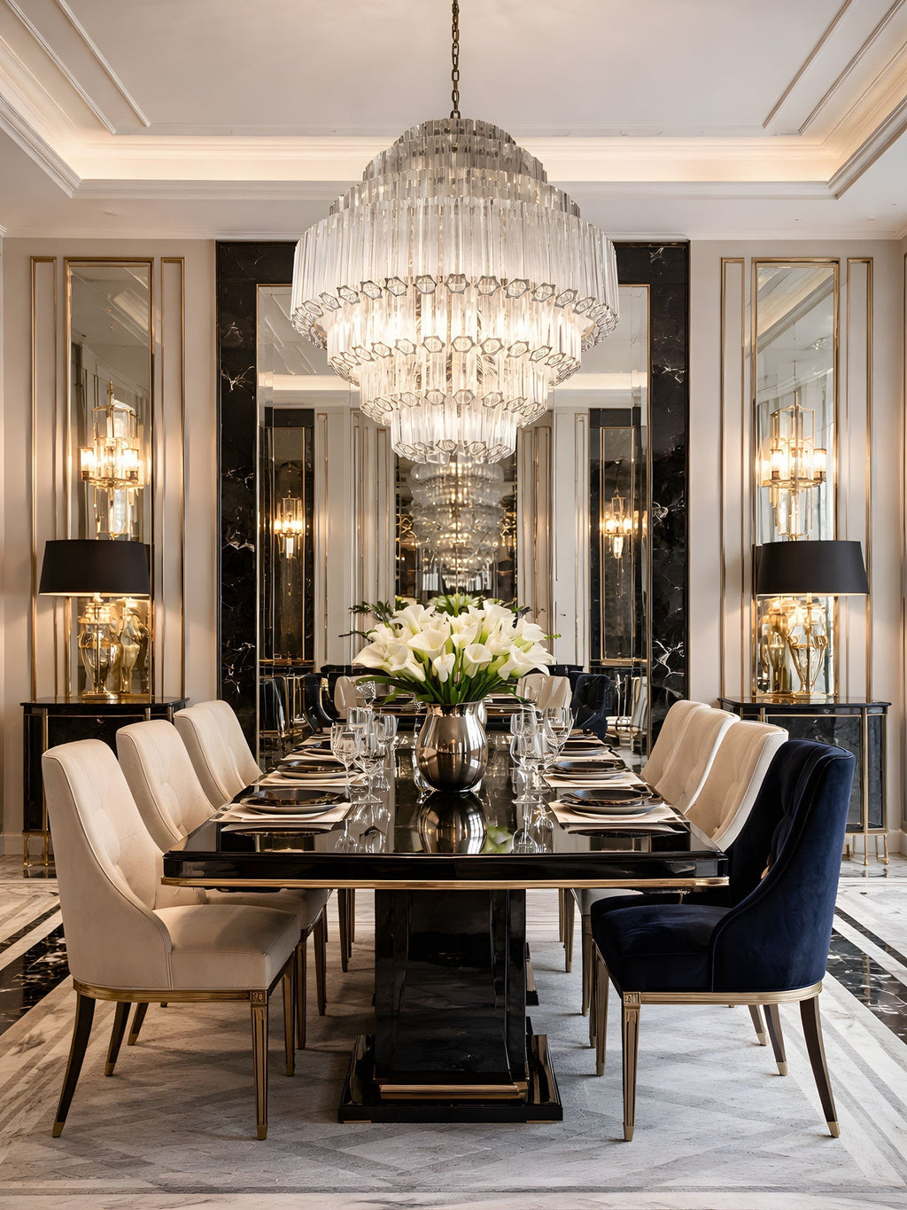 Contemporary Clear Grande Palermo Chandelier product image
