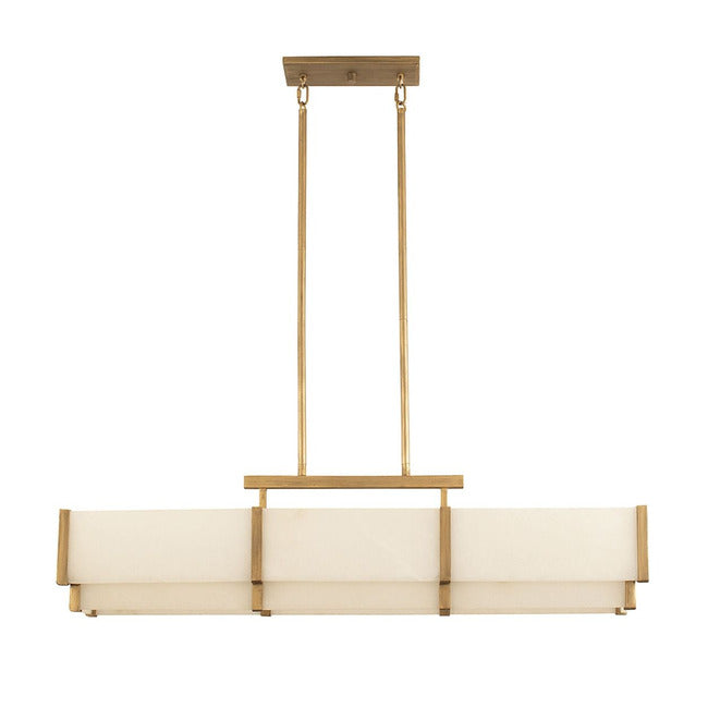 Coralline Alabaster Linear Chandelier by Bling Lighting Studio