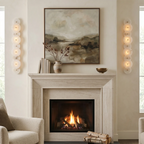 Cosmic Round Alabaster Wall Sconce by Bling Lighting Studio