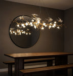 Crissy Branch Brass Bird Branch Linear Chandelier by Bling Lighting Studio
