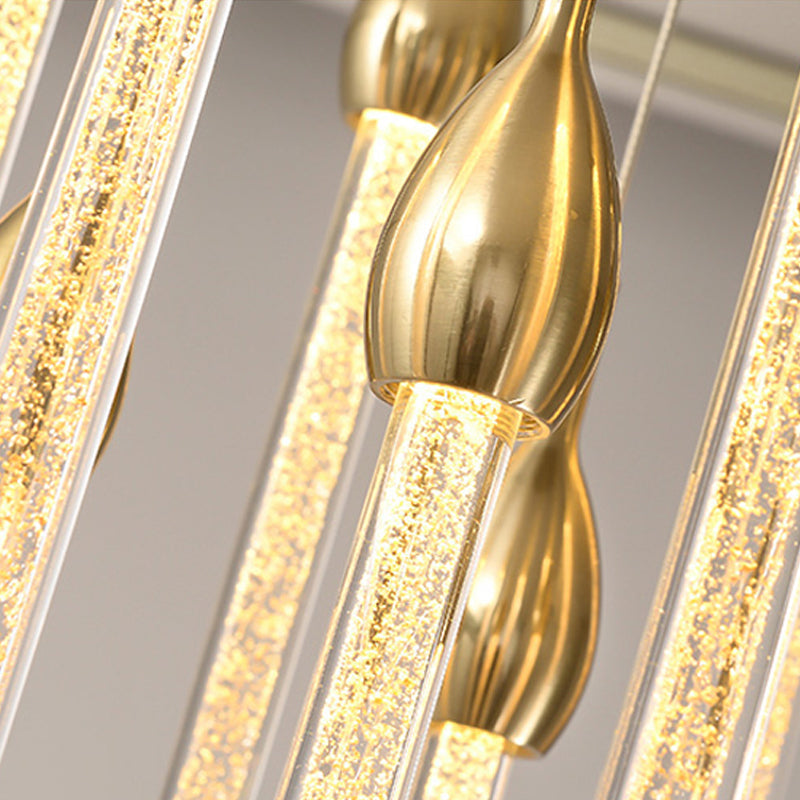 Connector and crystal detail of the Crystal Raindrop Cascade Staircase Chandelier