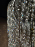 Crystal Tassel Chandelier for Staircase & Foyer flush mounted crystal chandelier for foyer lighting