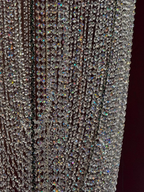 Crystal Tassel Chandelier for Staircase & Foyer long cascading crystal tassel chandelier view