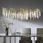 Crystal Icicles Branch Brass Chandelier product image
