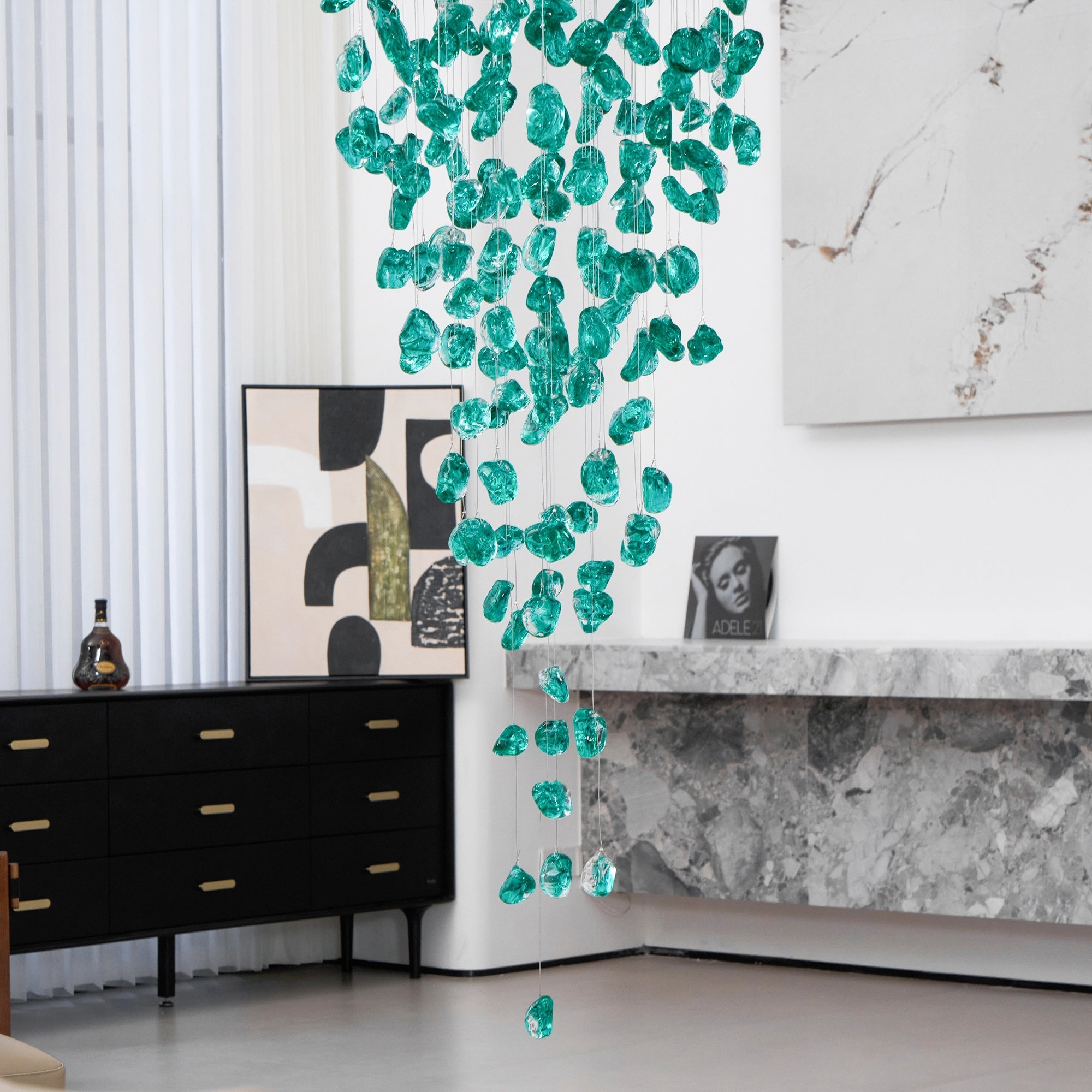 Crystal Stone Chandelier