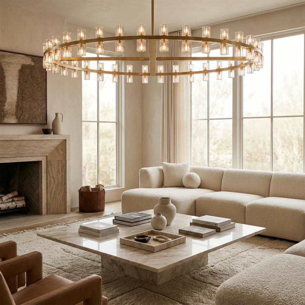 CrystalRay Linear Chandelier Series by Bling Lighting Studio