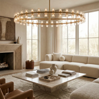 CrystalRay Linear Chandelier Series by Bling Lighting Studio