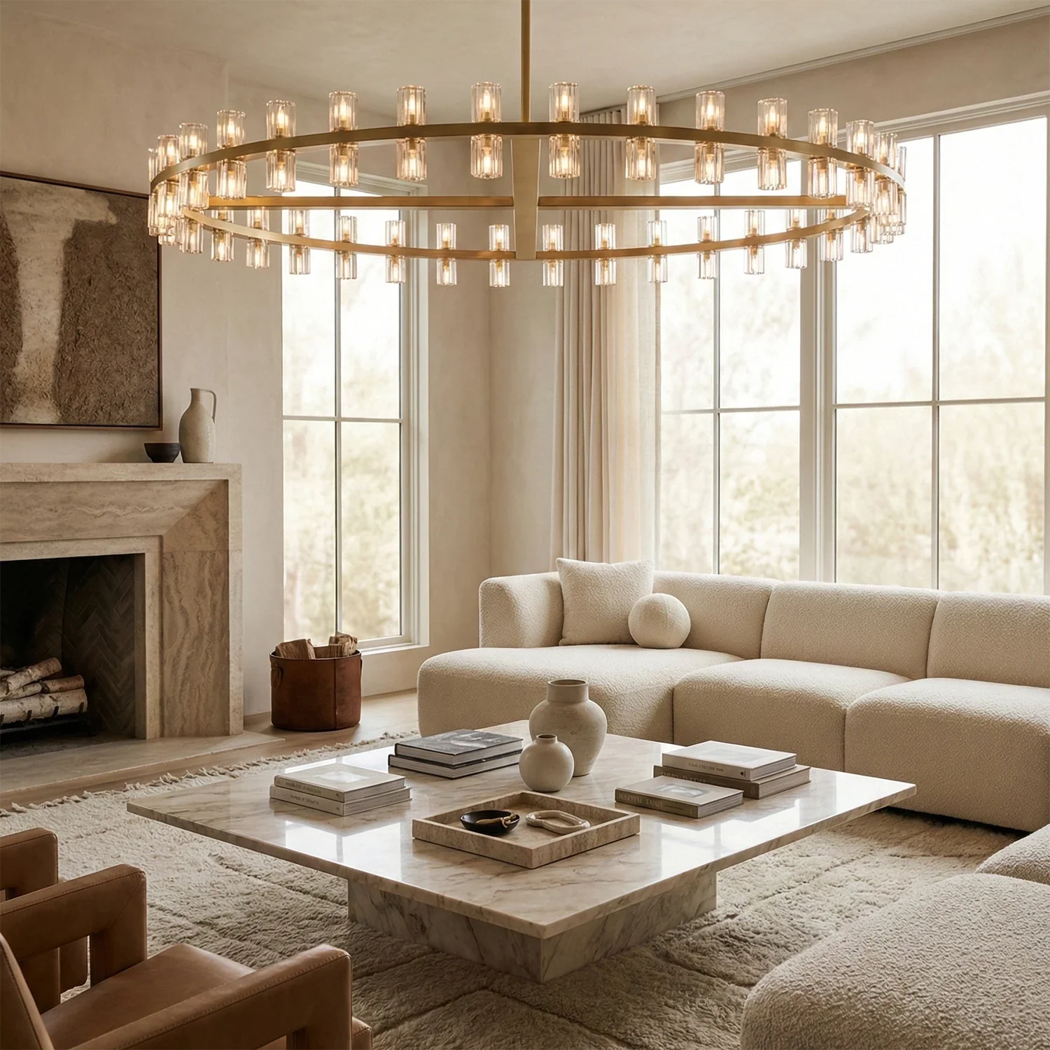 CrystalRay Linear Chandelier Series by Bling Lighting Studio