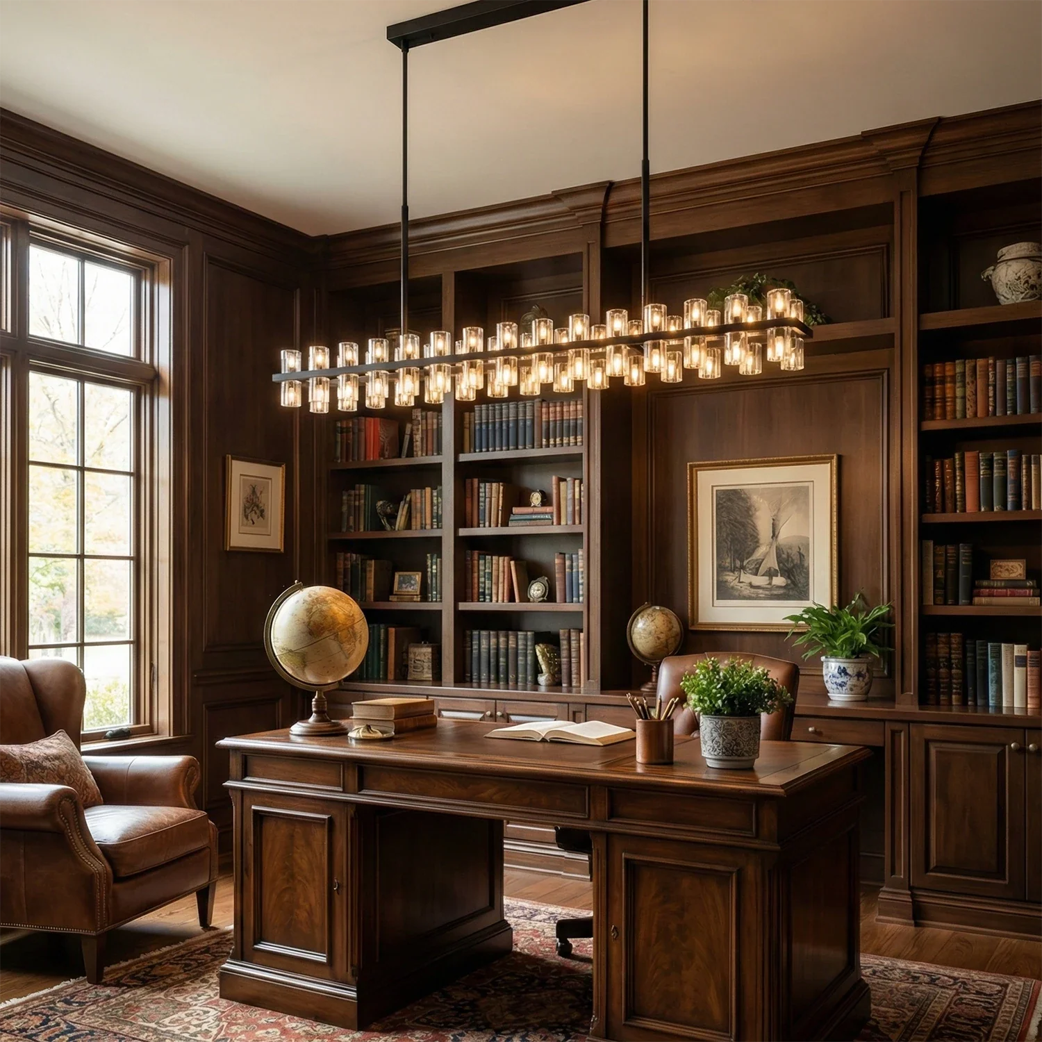 CrystalRay Linear Chandelier Series by Bling Lighting Studio