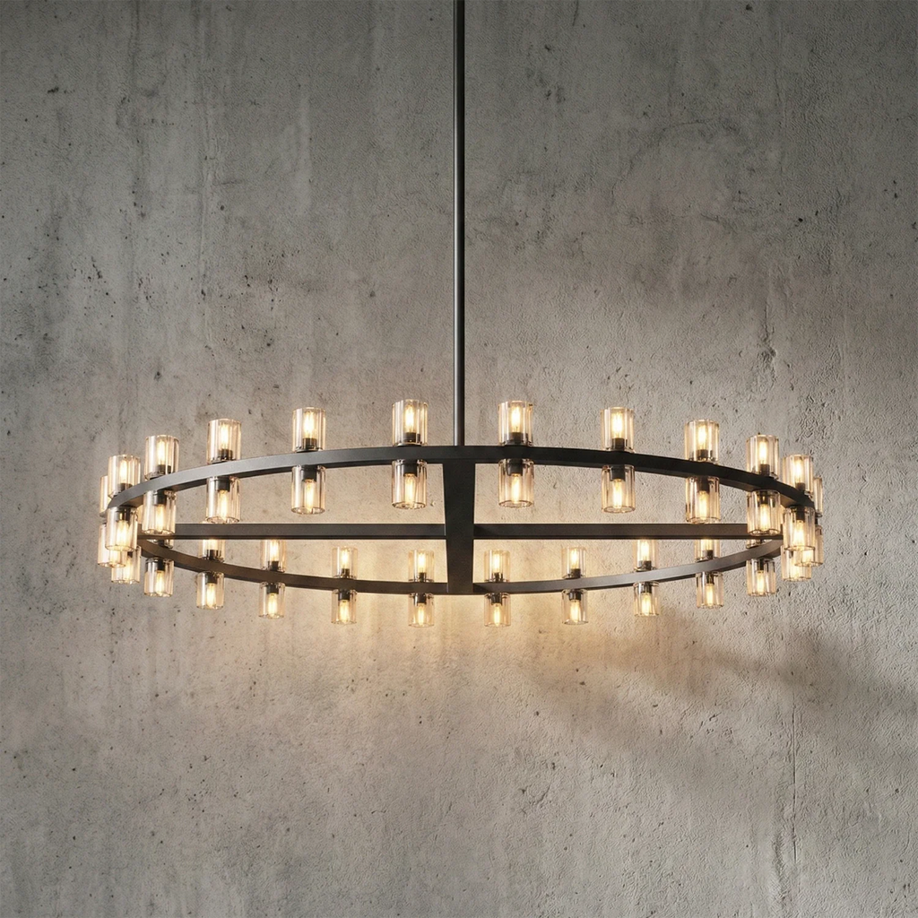 CrystalRay Linear Chandelier Series by Bling Lighting Studio