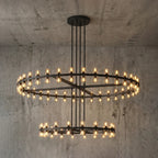 CrystalRay Linear Chandelier Series by Bling Lighting Studio