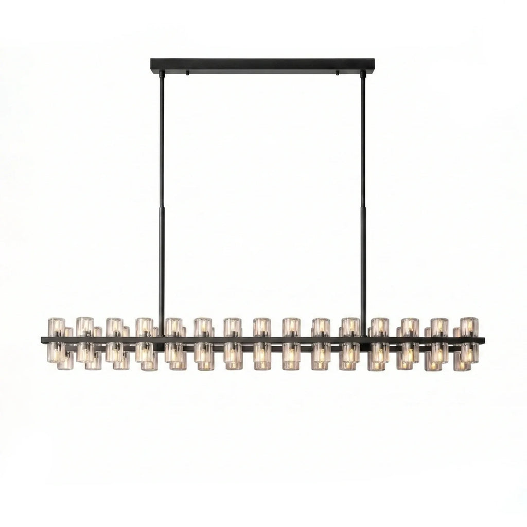 CrystalRay Linear Chandelier Series by Bling Lighting Studio