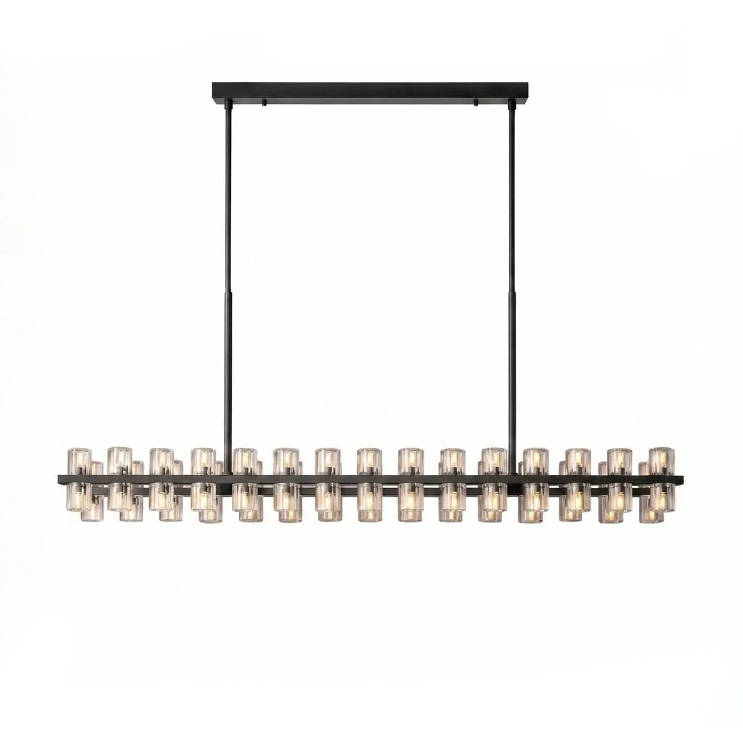 CrystalRay Linear Chandelier Series by Bling Lighting Studio