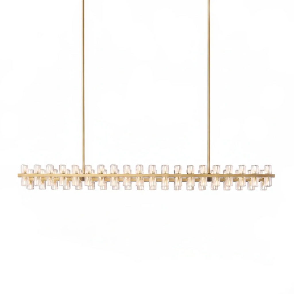 CrystalRay Linear Chandelier Series by Bling Lighting Studio