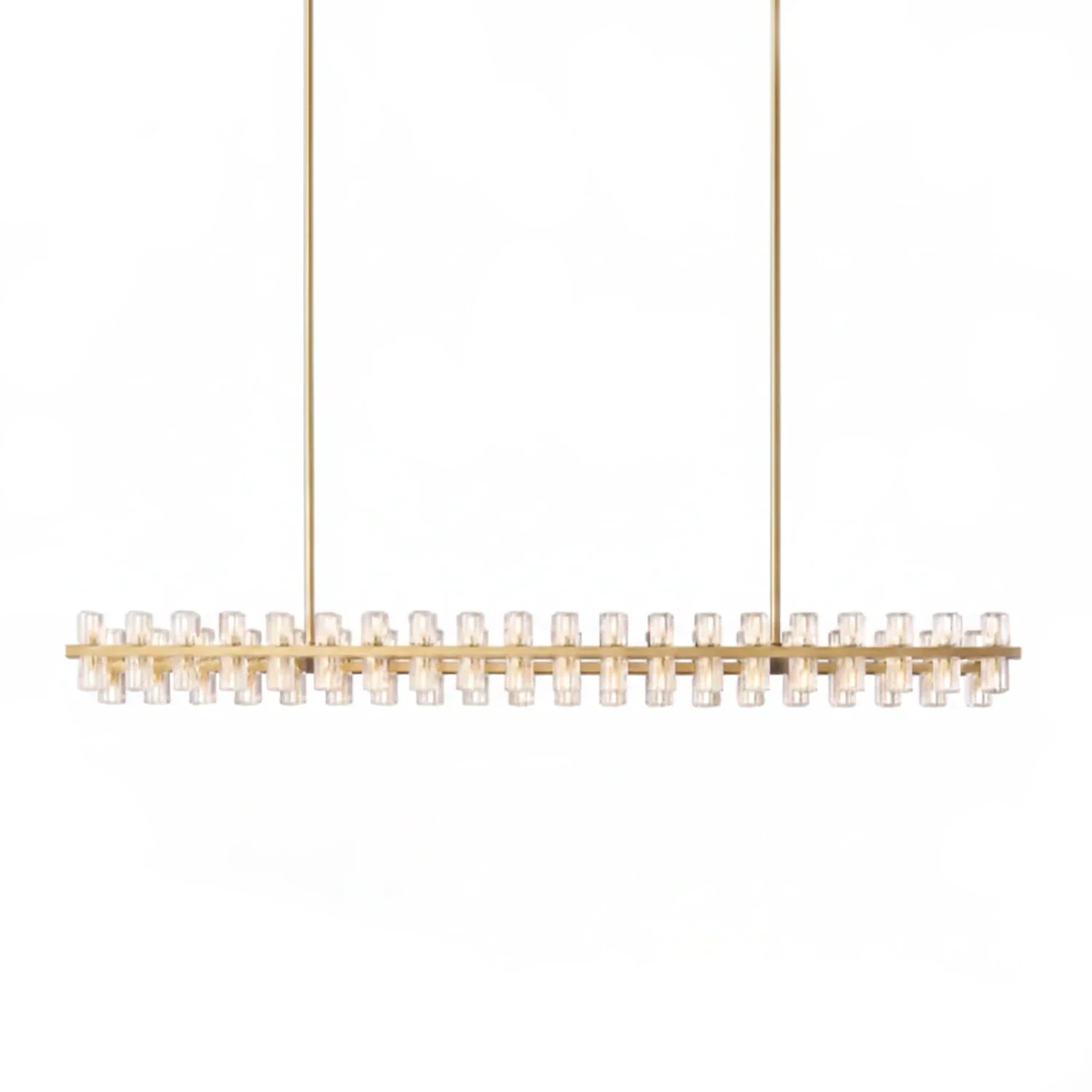 CrystalRay Linear Chandelier Series by Bling Lighting Studio