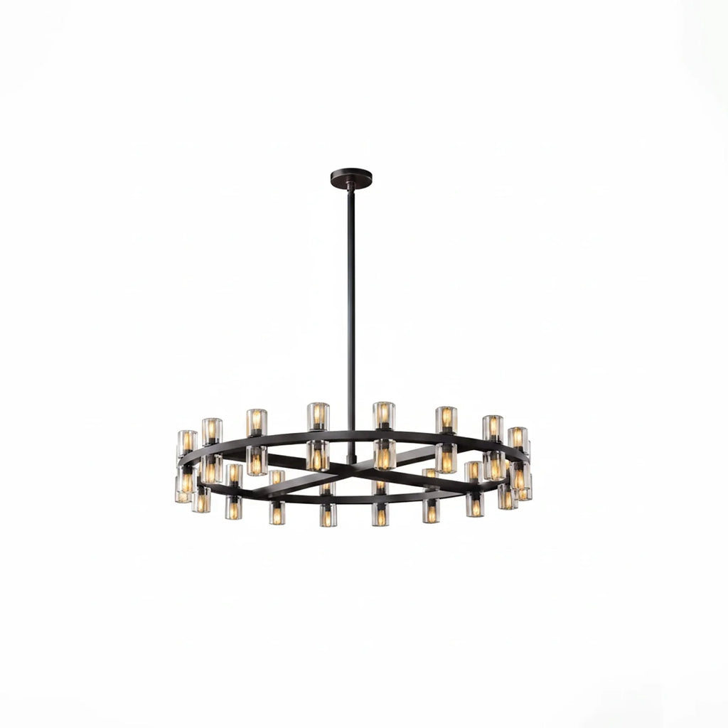 CrystalRay Linear Chandelier Series by Bling Lighting Studio