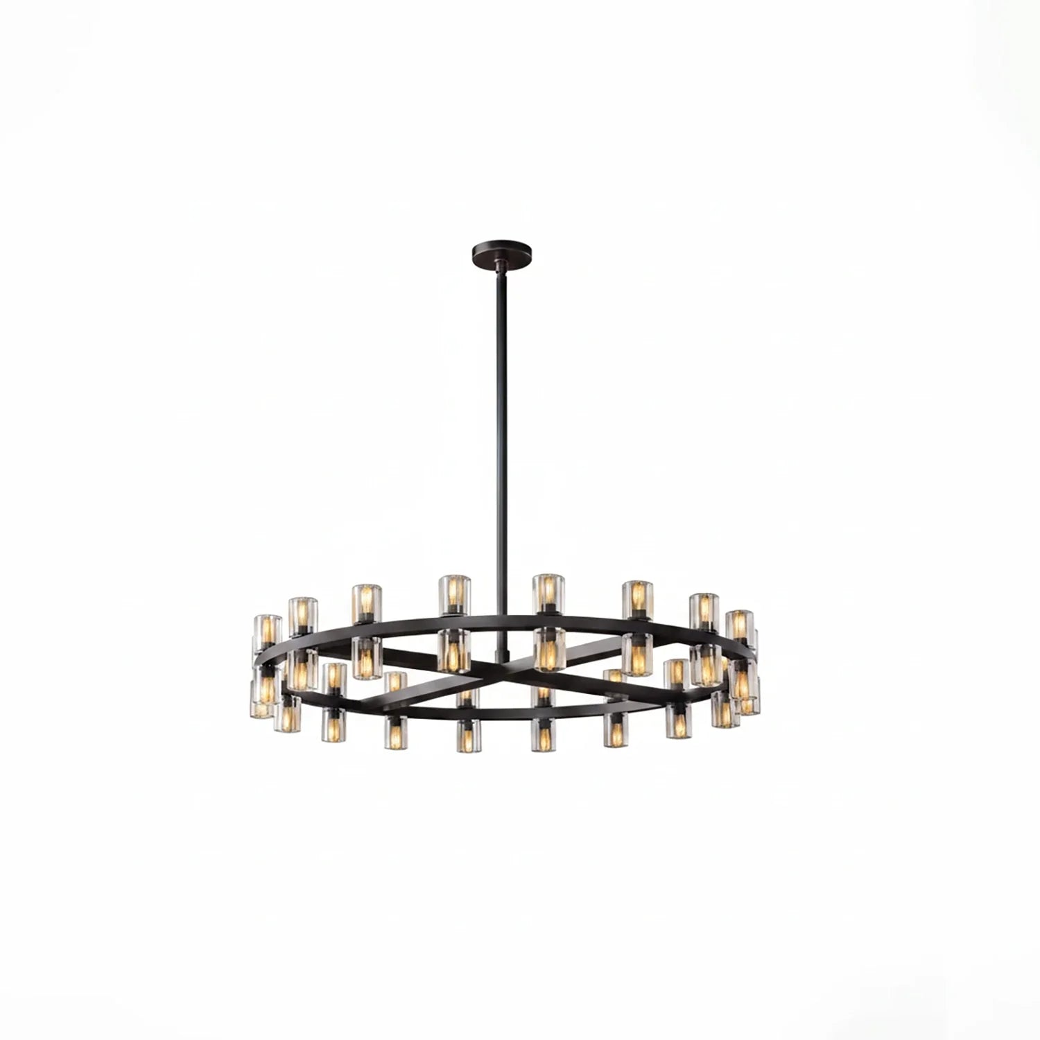 CrystalRay Linear Chandelier Series by Bling Lighting Studio