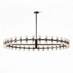 CrystalRay Linear Chandelier Series by Bling Lighting Studio