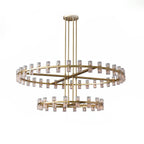 CrystalRay Linear Chandelier Series by Bling Lighting Studio